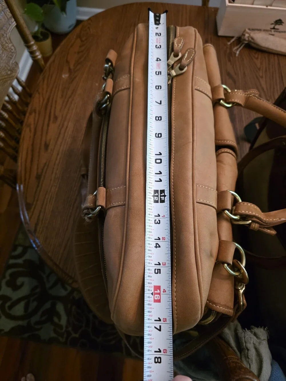 Rare Vintage Mulholland Brothers Leather Rancher Briefcase Bag 16.5